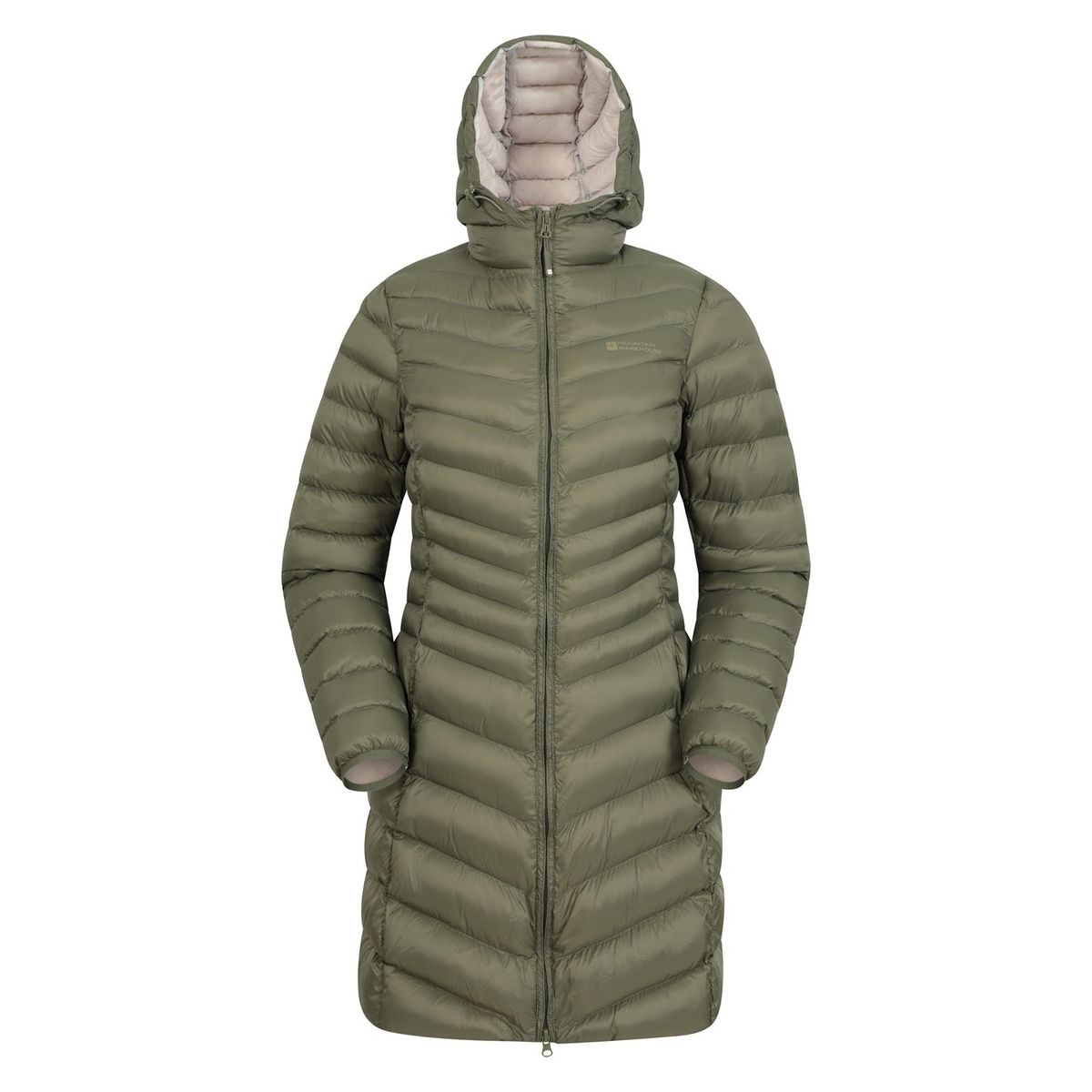 Lange gesteppte Florence Pufferjacke