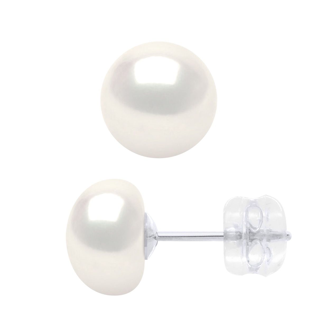 Elegante Süßwasserperlen-Ohrstecker
