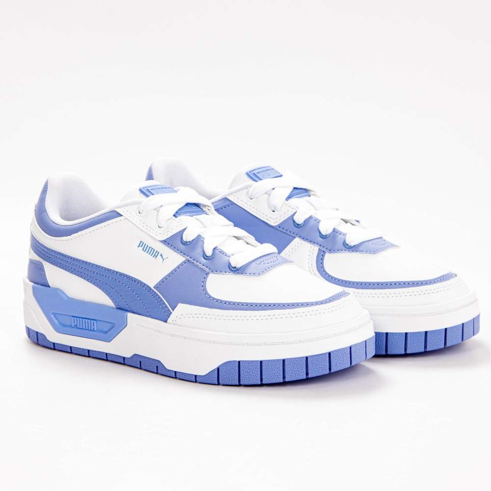 Low-Top Plateau-Sneaker aus Leder