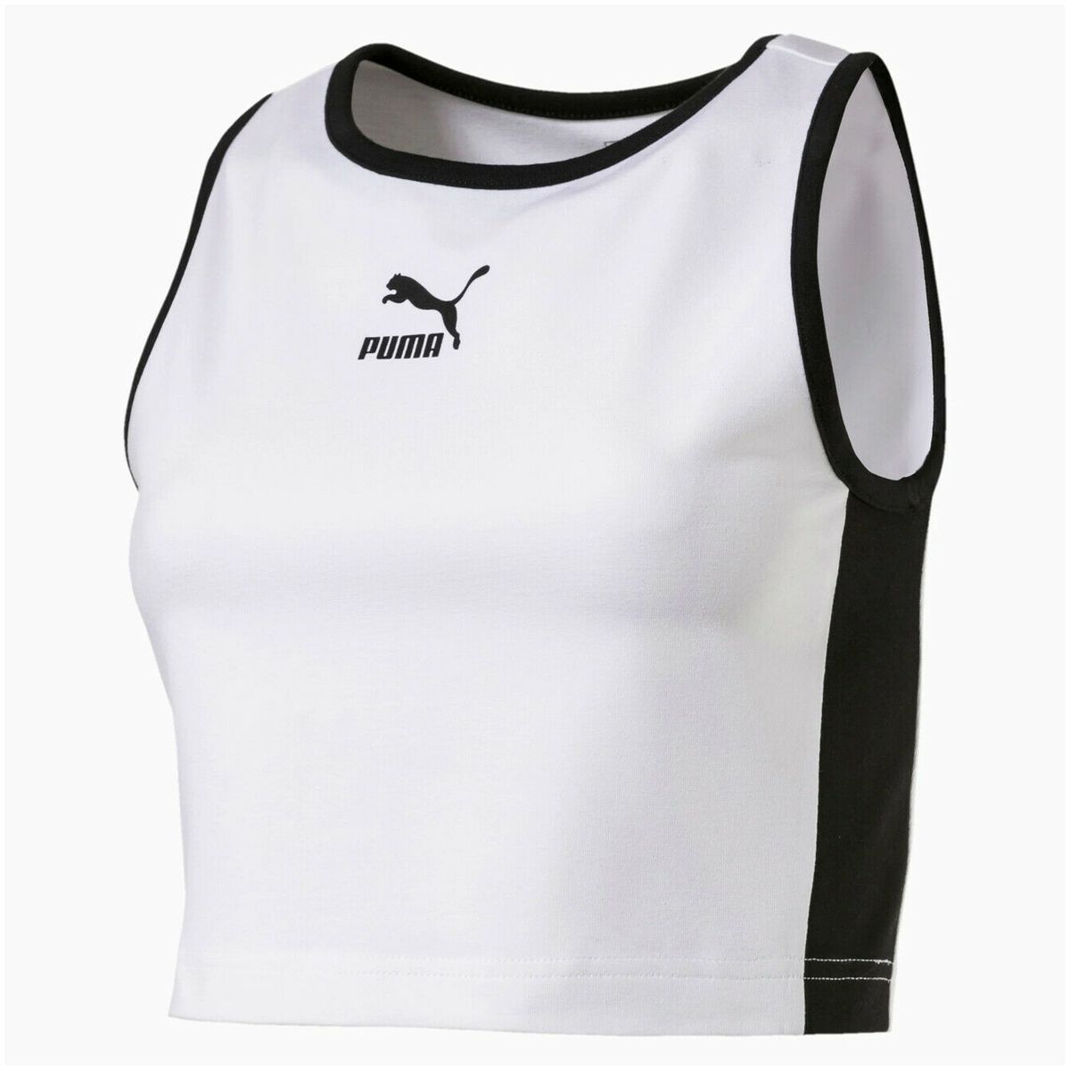 Sportliches T7 Kontrast-Crop-Top