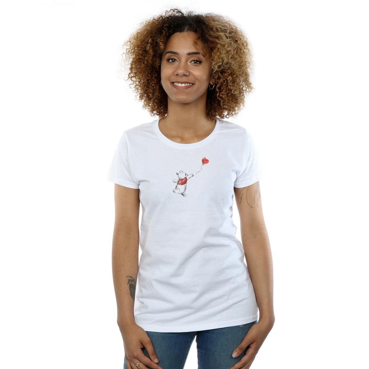 Verspieltes Herzballon Charakter Tee