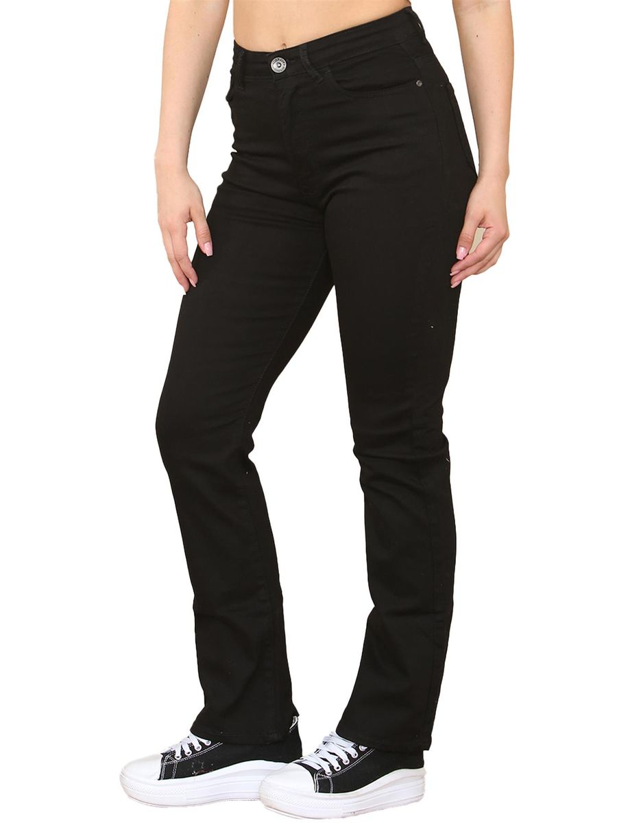 Bootcut-Denimjeans mit mittlerer Leibhöhe