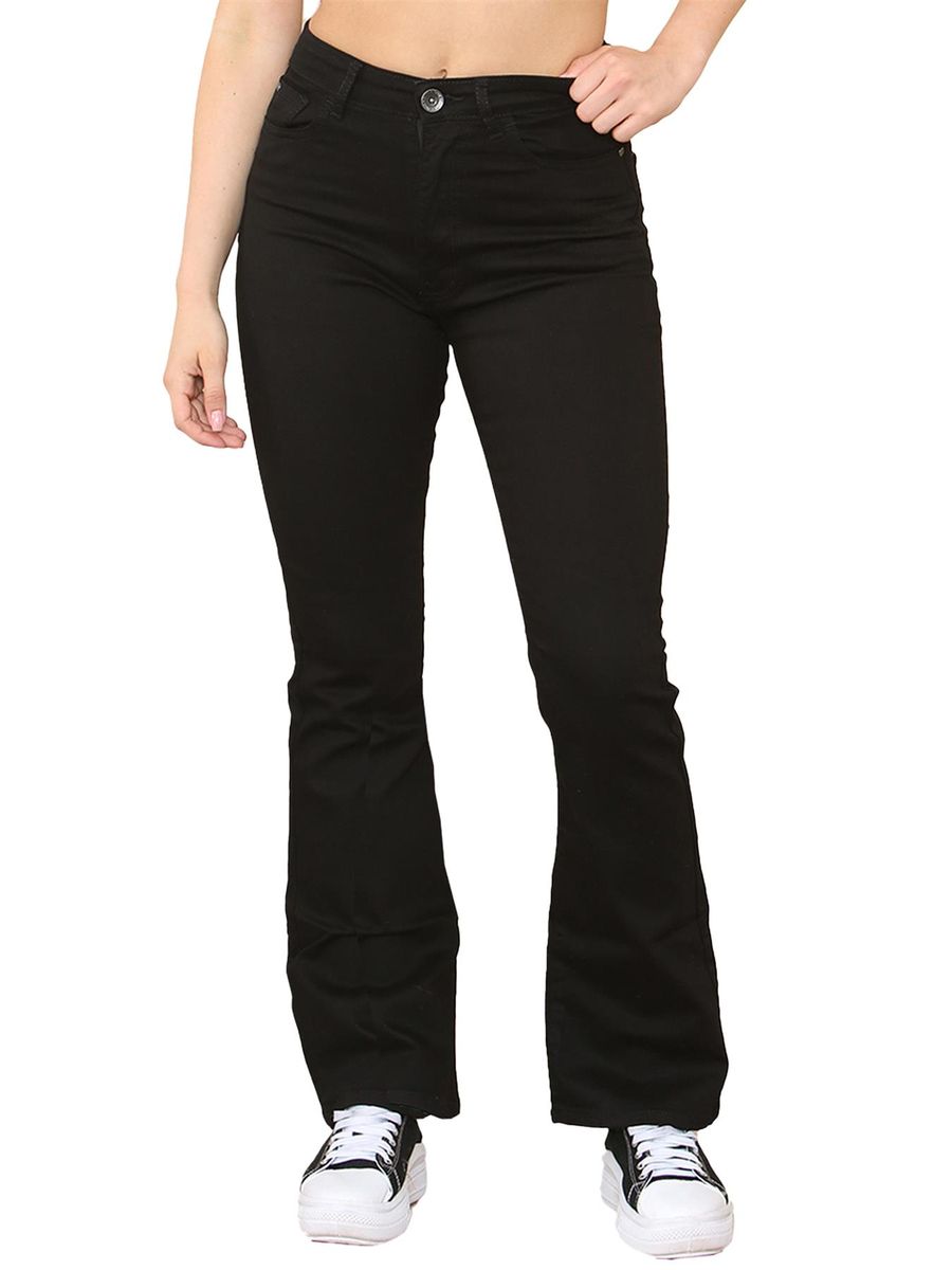 Bootcut-Denimjeans mit mittlerer Leibhöhe