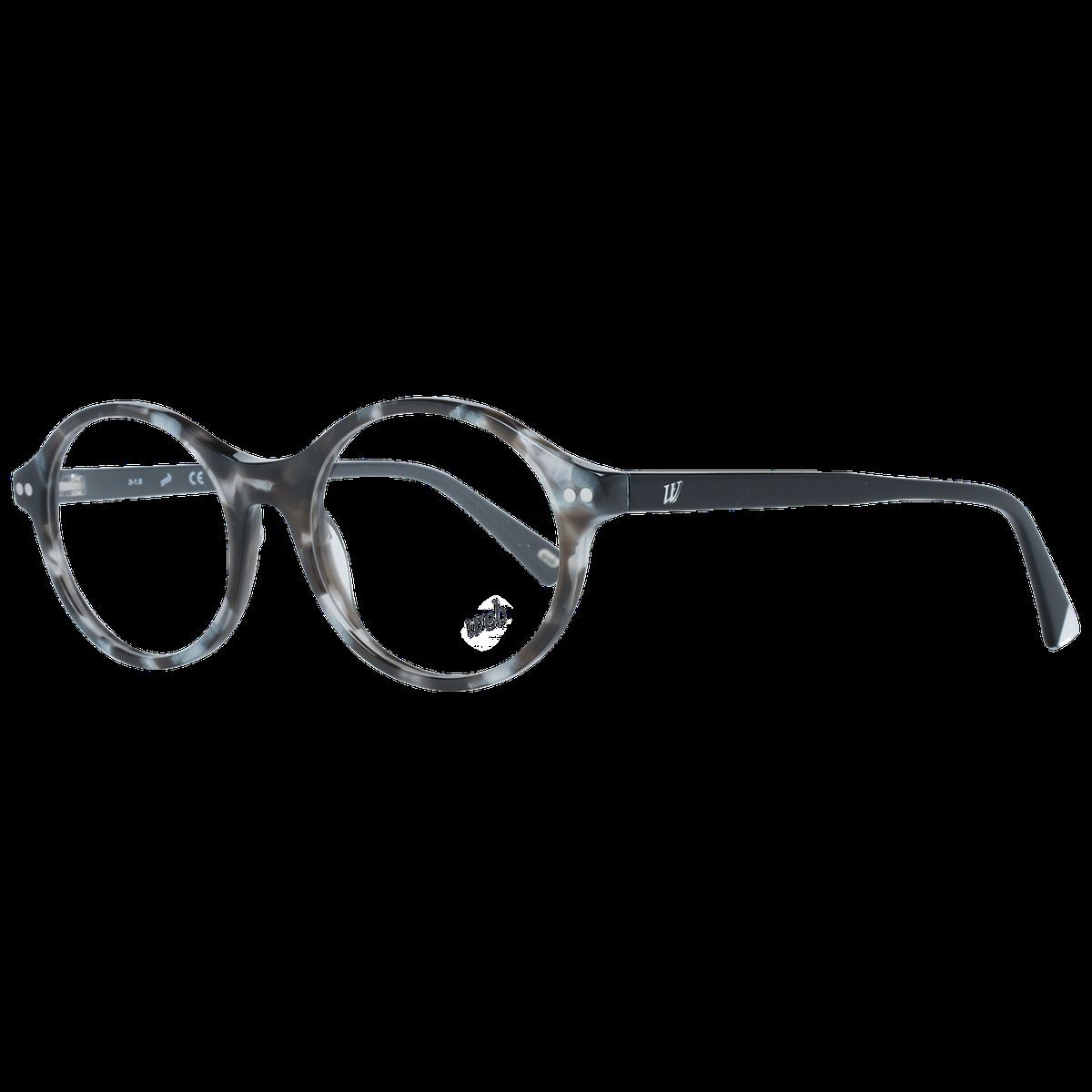 Runde Vollrandbrille in Marmor-Optik