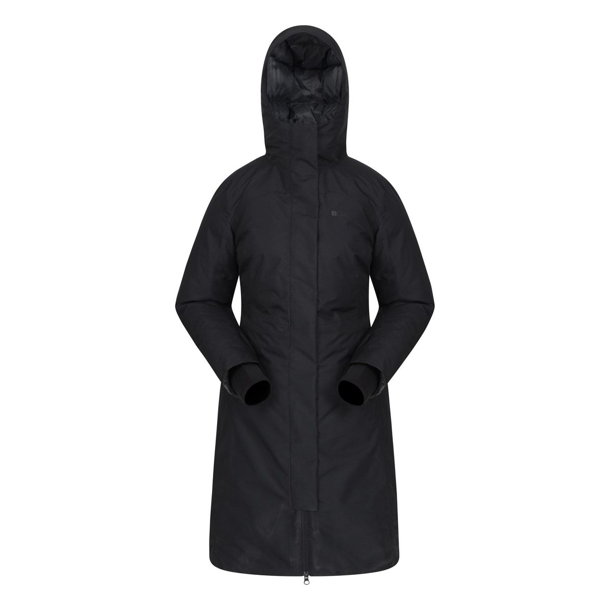Langer daunengefüllter wasserdichter Winterparka