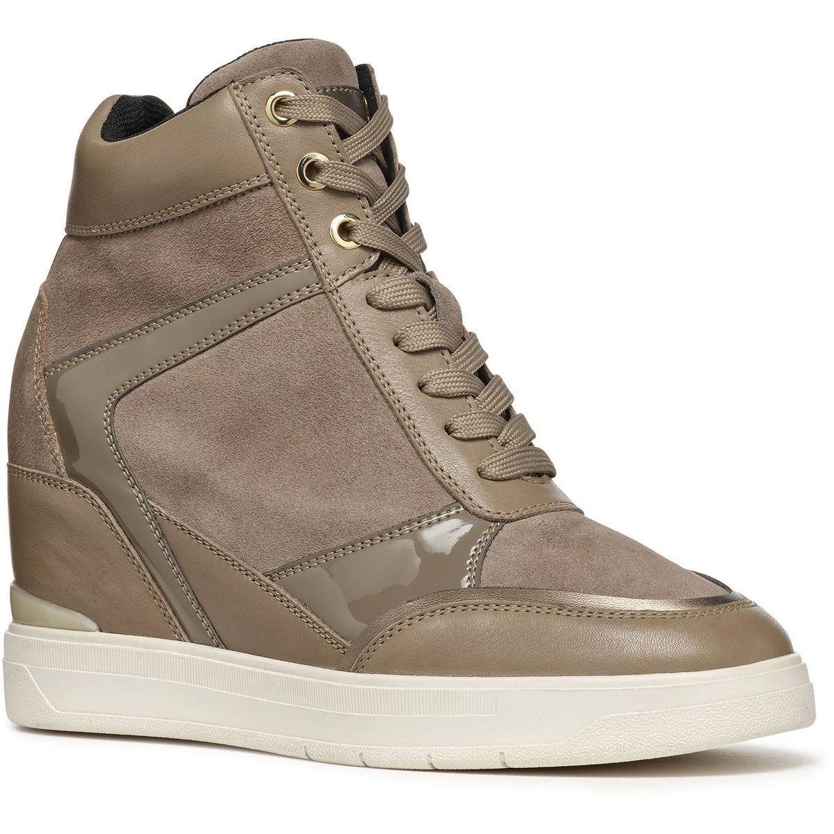 High-Top-Sneaker mit Keilabsatz