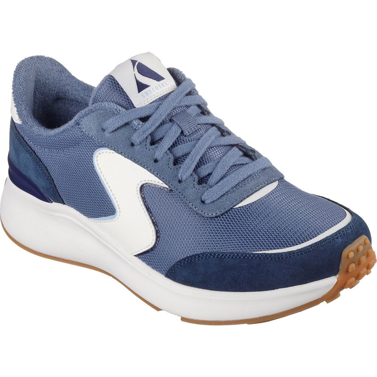 Retro-Sneaker aus Mesh und Wildleder