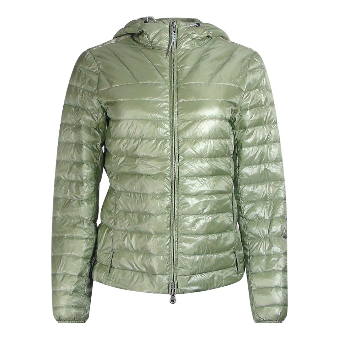 Leichte gesteppte Daunenjacke mit Kapuze
