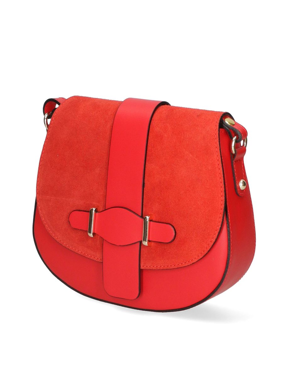 Satteltasche aus Wild- und Glattleder