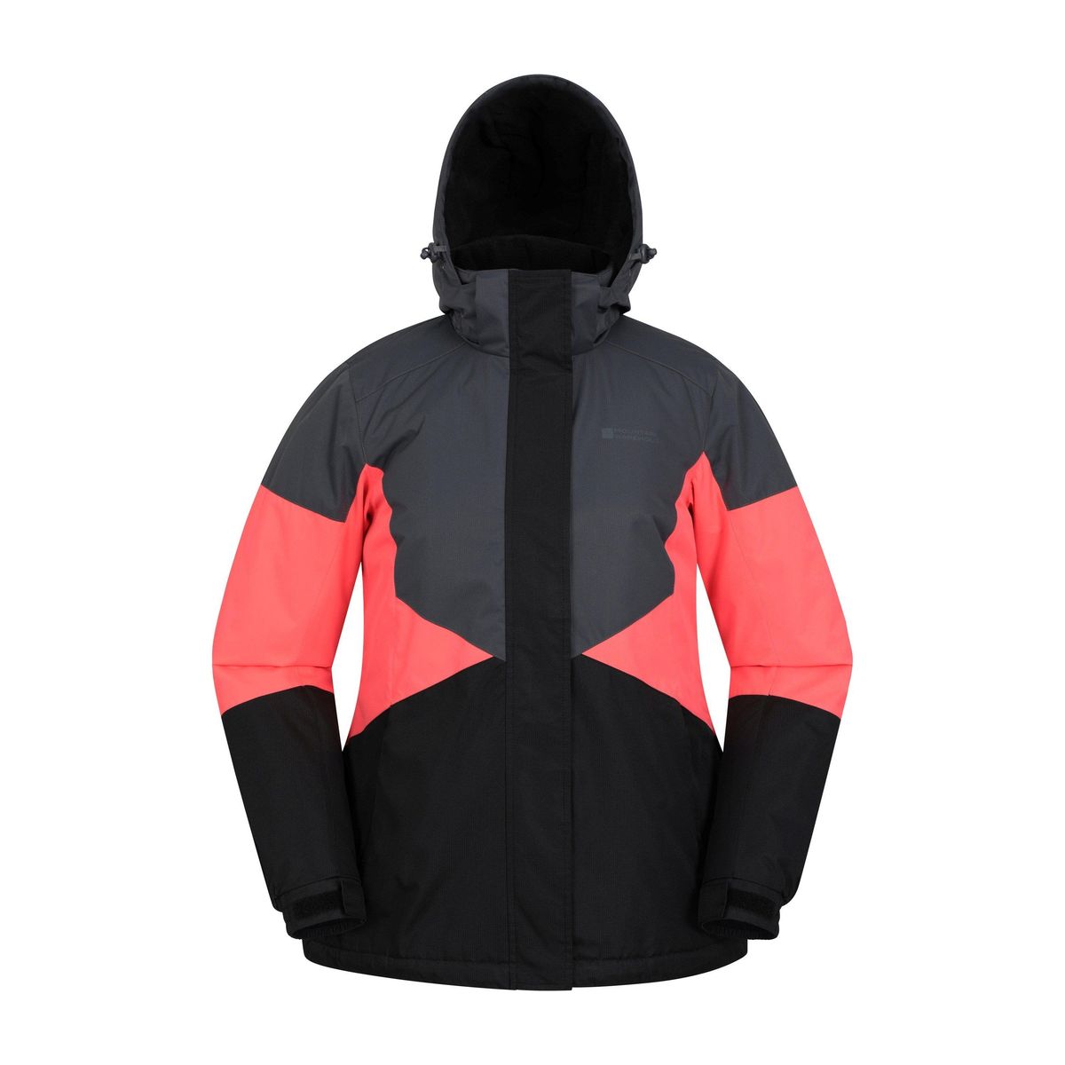 Isolierte Skijacke im Color-Block-Design