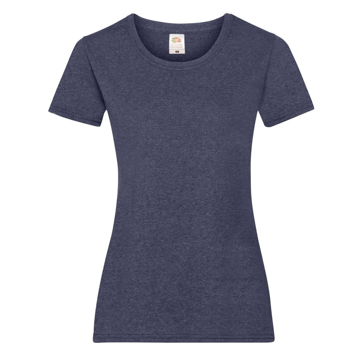 Tailliertes Rundhals-T-Shirt aus Baumwolle