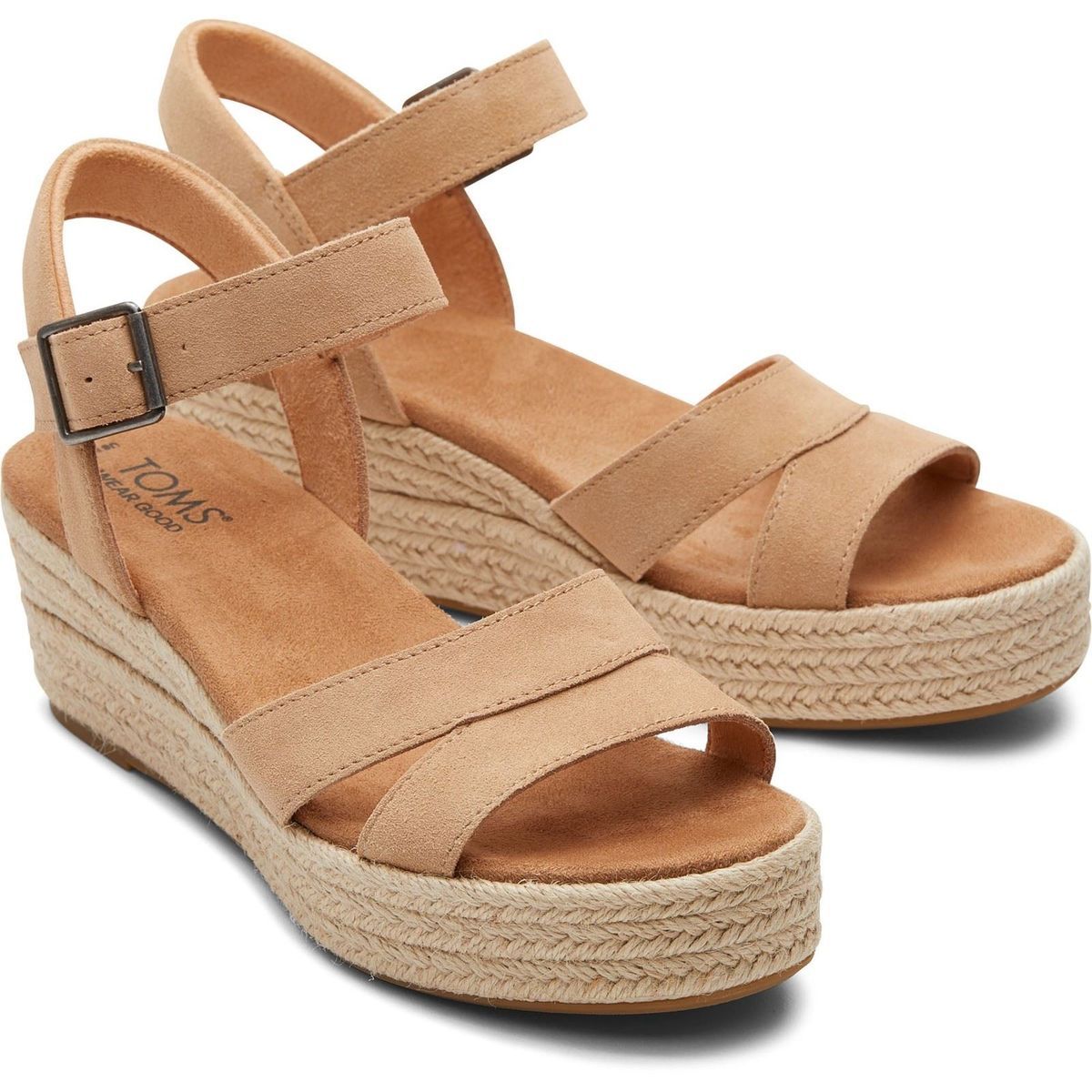 Plateau-Keilsandalen aus Wildleder