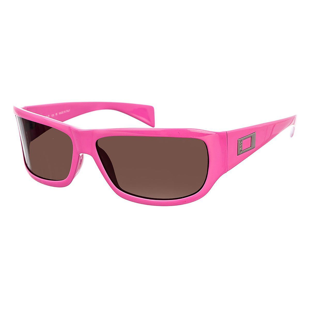 Rechteckige Wrap-Around Sonnenbrille aus Acetat
