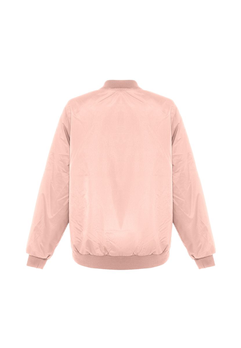Klassische Satin-Bomberjacke