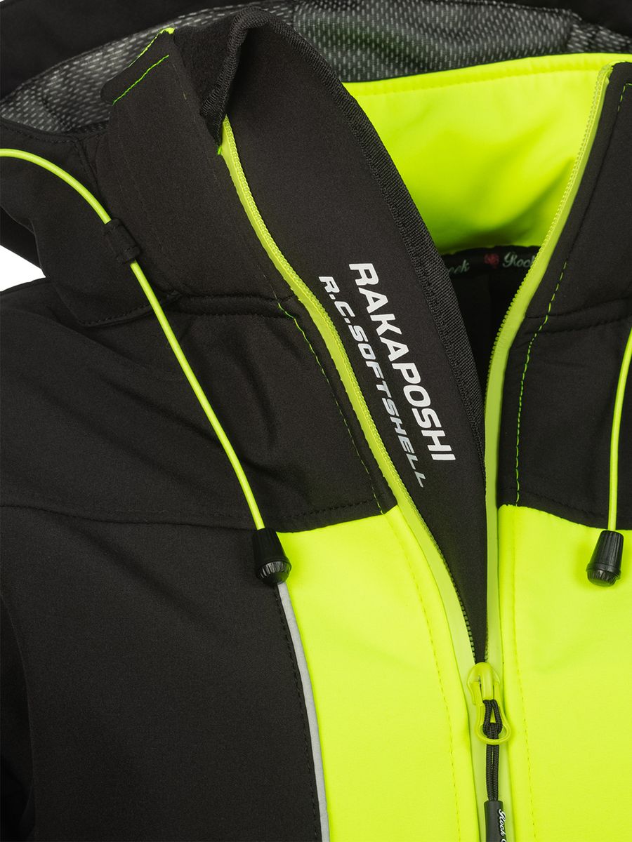 Sportliche Softshelljacke mit Kapuze