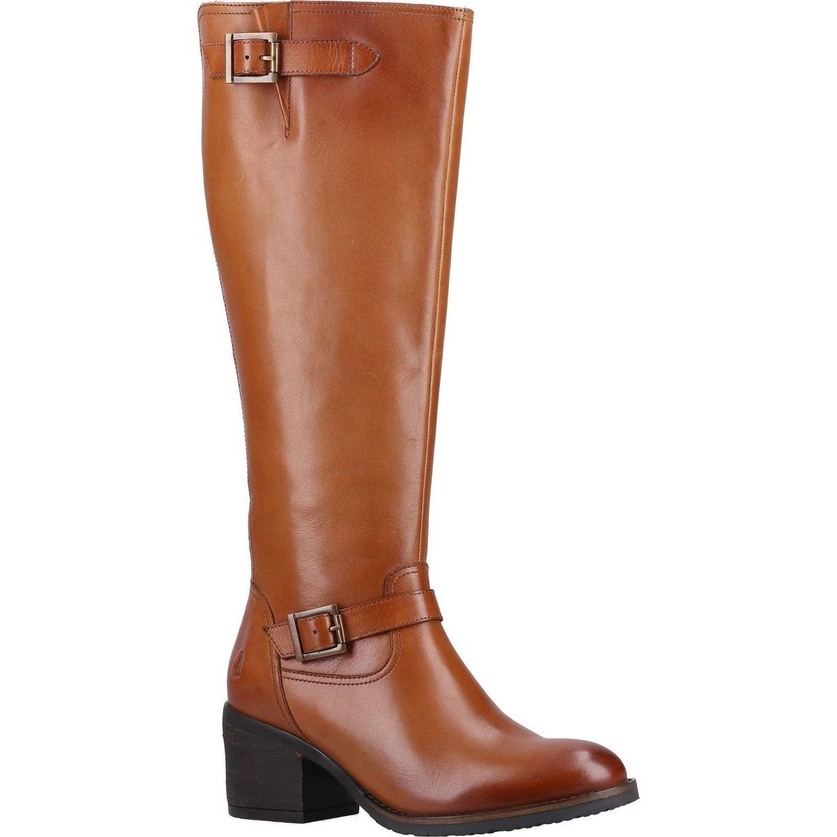 Klassische Lederstiefel mit Schnallen-Details