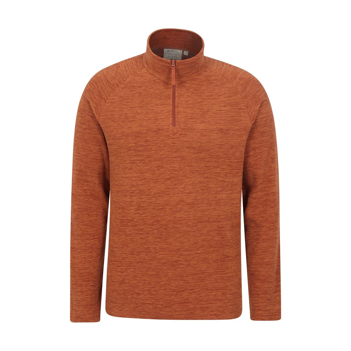 Strukturiertes Microfleece-Oberteil mit Reißverschluss