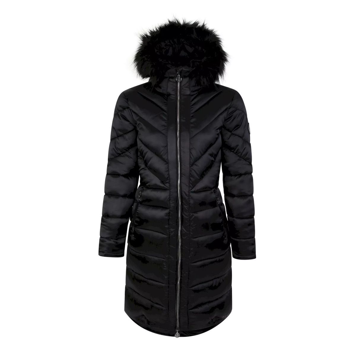Gesteppter Long-Puffer mit Kapuze