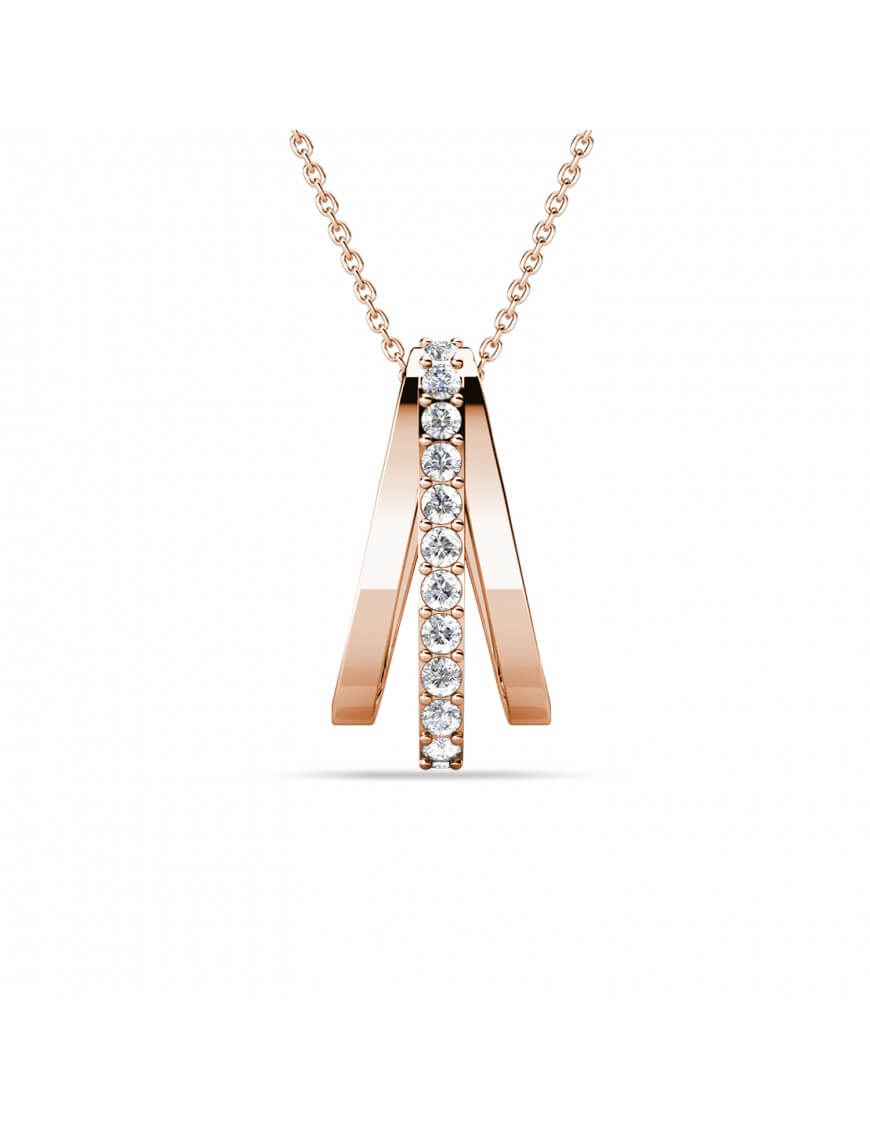 Eleganter geometrischer Kristall-Stab-Anhänger