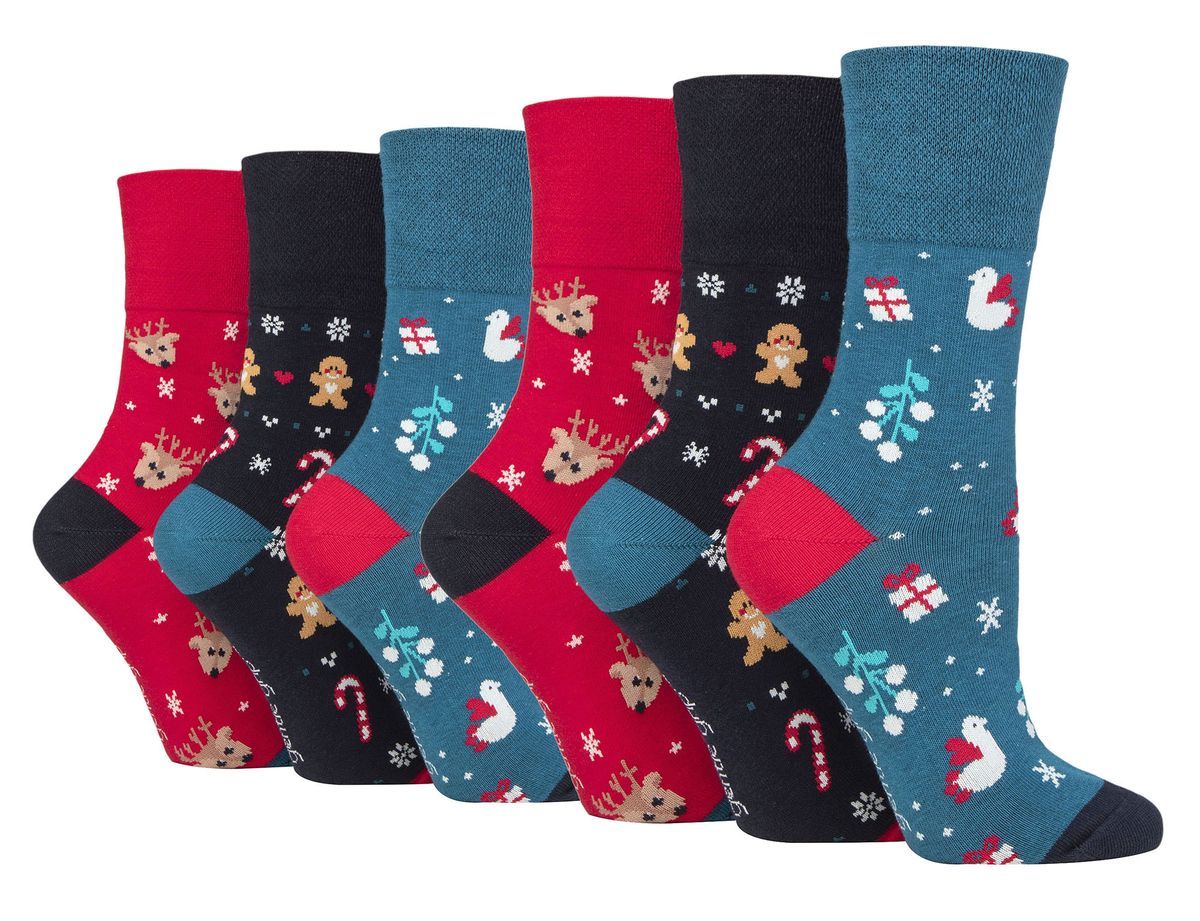 Festliche Weihnachts-Motivsocken