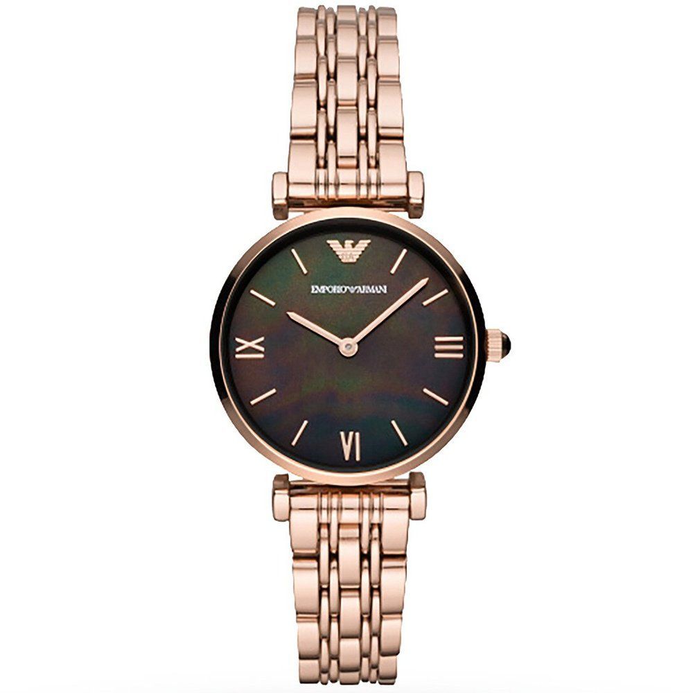 Elegante T-Bar Perlmutt Armbanduhr