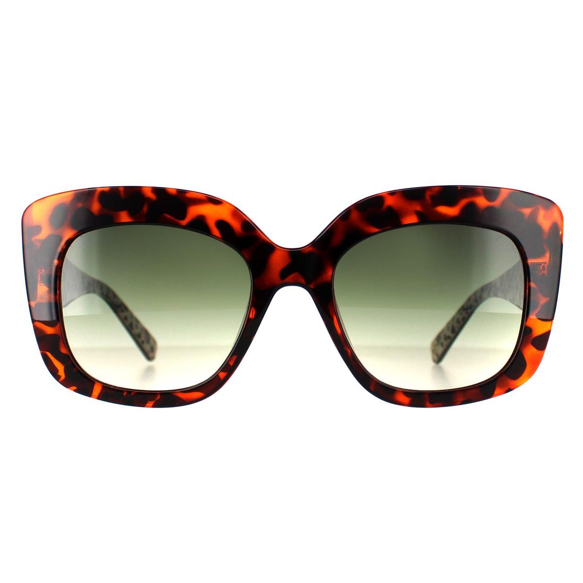 Übergroße quadratische Schildpatt-Sonnenbrille