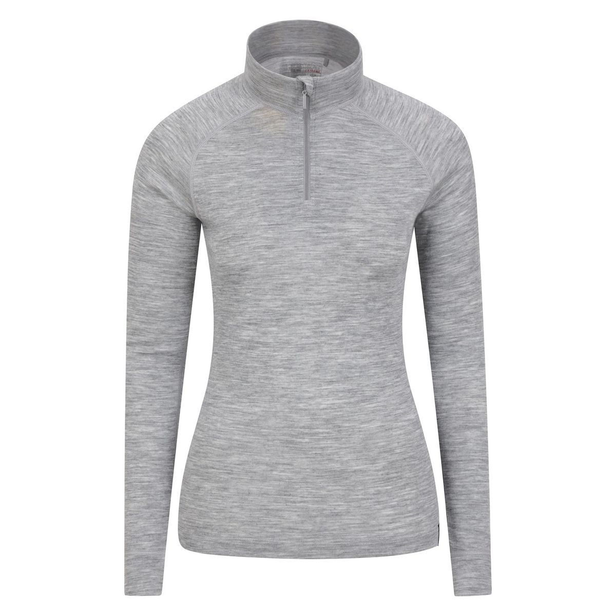 Merino-Thermotop mit Reißverschluss-Ausschnitt
