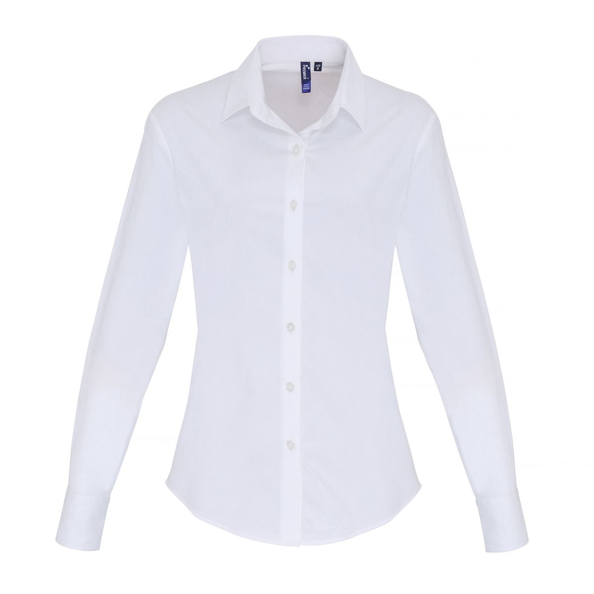 Klassische Stretch-Bluse aus Popeline