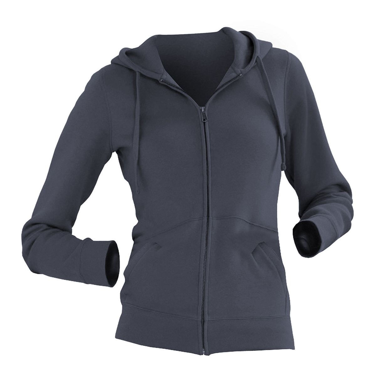 Premium Dreilagen-Kapuzenjacke mit Reißverschluss