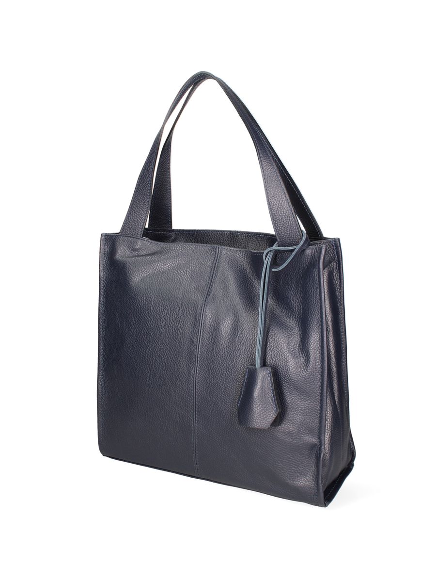 Minimalistischer Shopper aus genarbtem Leder