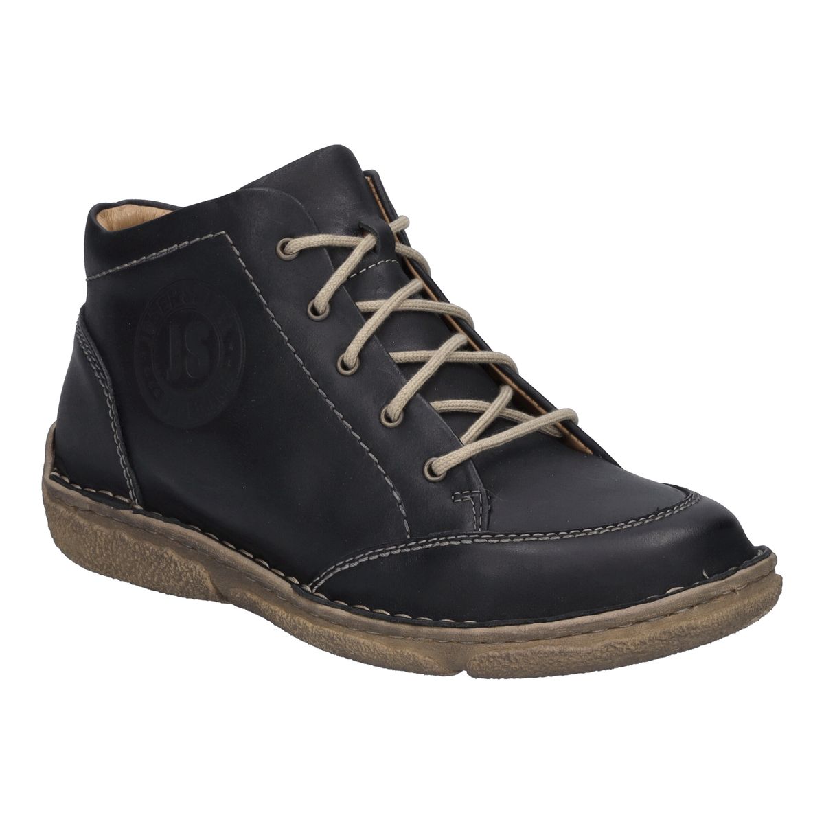 Handgenähte Leder-Schnürstiefeletten