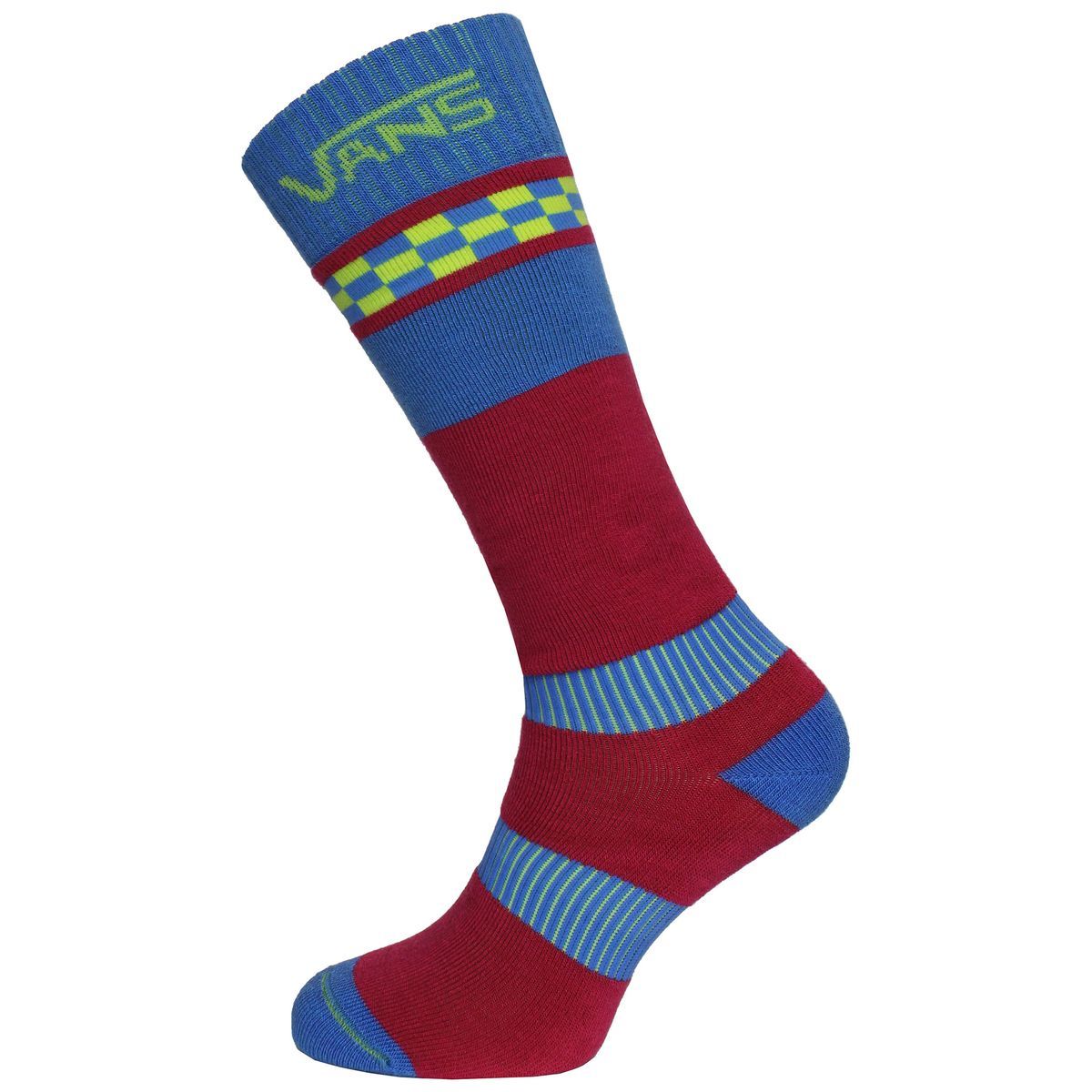 Performance-Snowboardsocken mit Schachbrettmuster