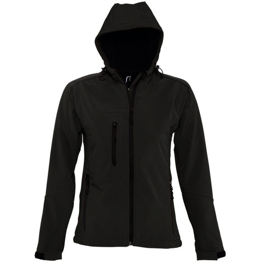 Taillierte Kapuzen-Softshell
