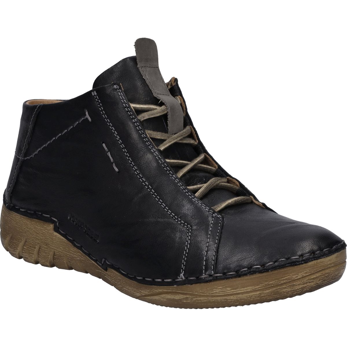 Handgefertigte Leder-Stiefeletten mit Schnürung