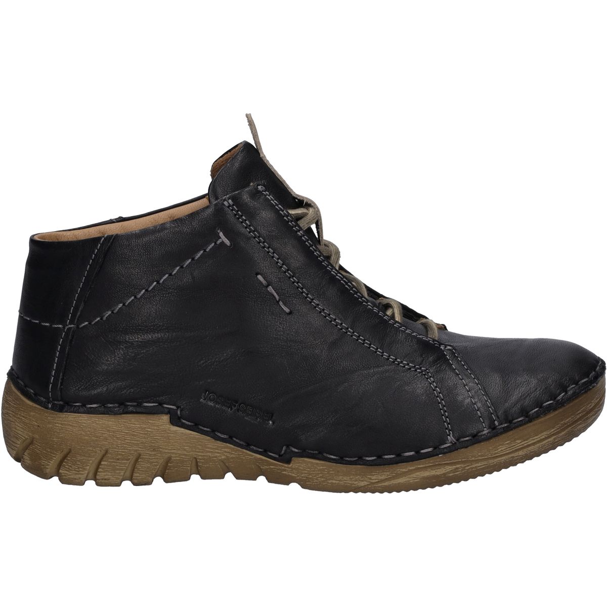 Handgefertigte Leder-Stiefeletten mit Schnürung