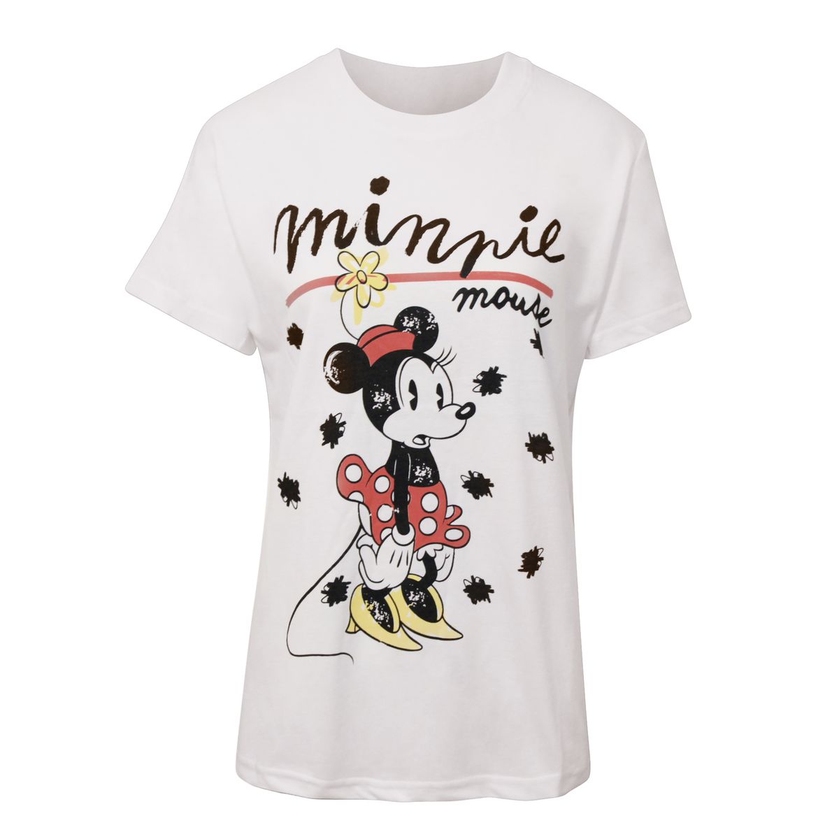 Minnie Maus Scribble Grafik-T-Shirt