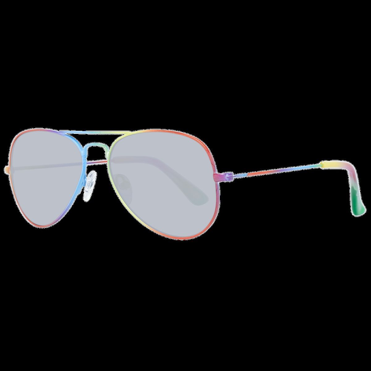 Farbenfrohe Pilotenbrille mit Regenbogen-Verlauf