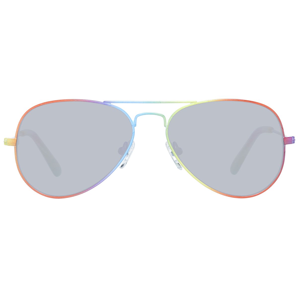 Farbenfrohe Pilotenbrille mit Regenbogen-Verlauf
