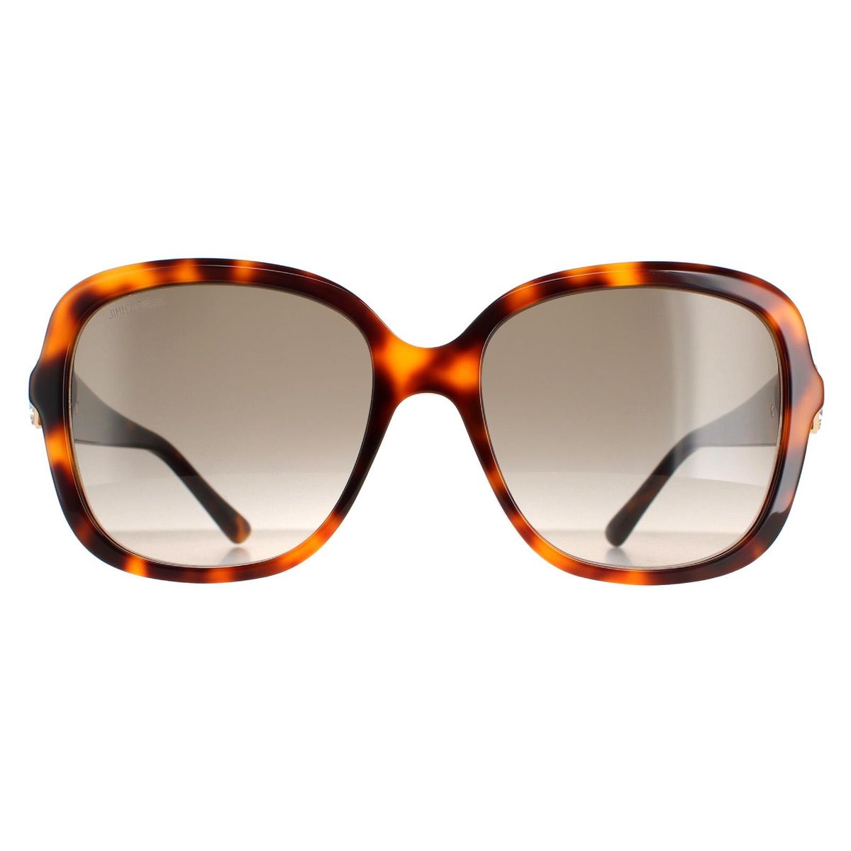 Elegante quadratische Sonnenbrille in Hornoptik