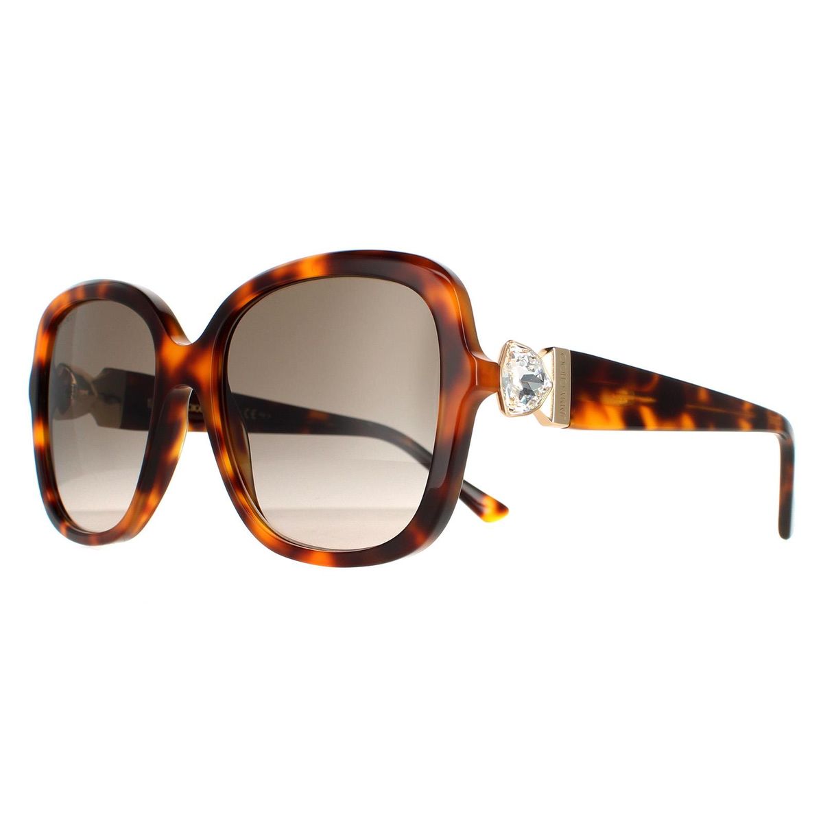 Elegante quadratische Sonnenbrille in Hornoptik