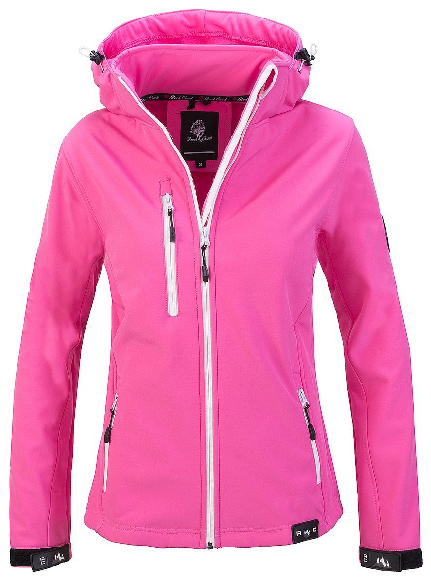 Technische Softshell-Outdoorjacke mit Kapuze