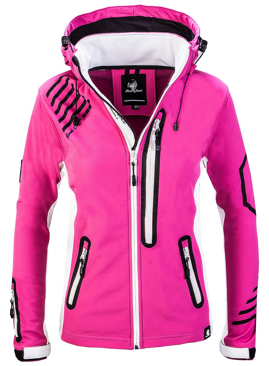 Technische Softshell-Outdoorjacke mit Kapuze