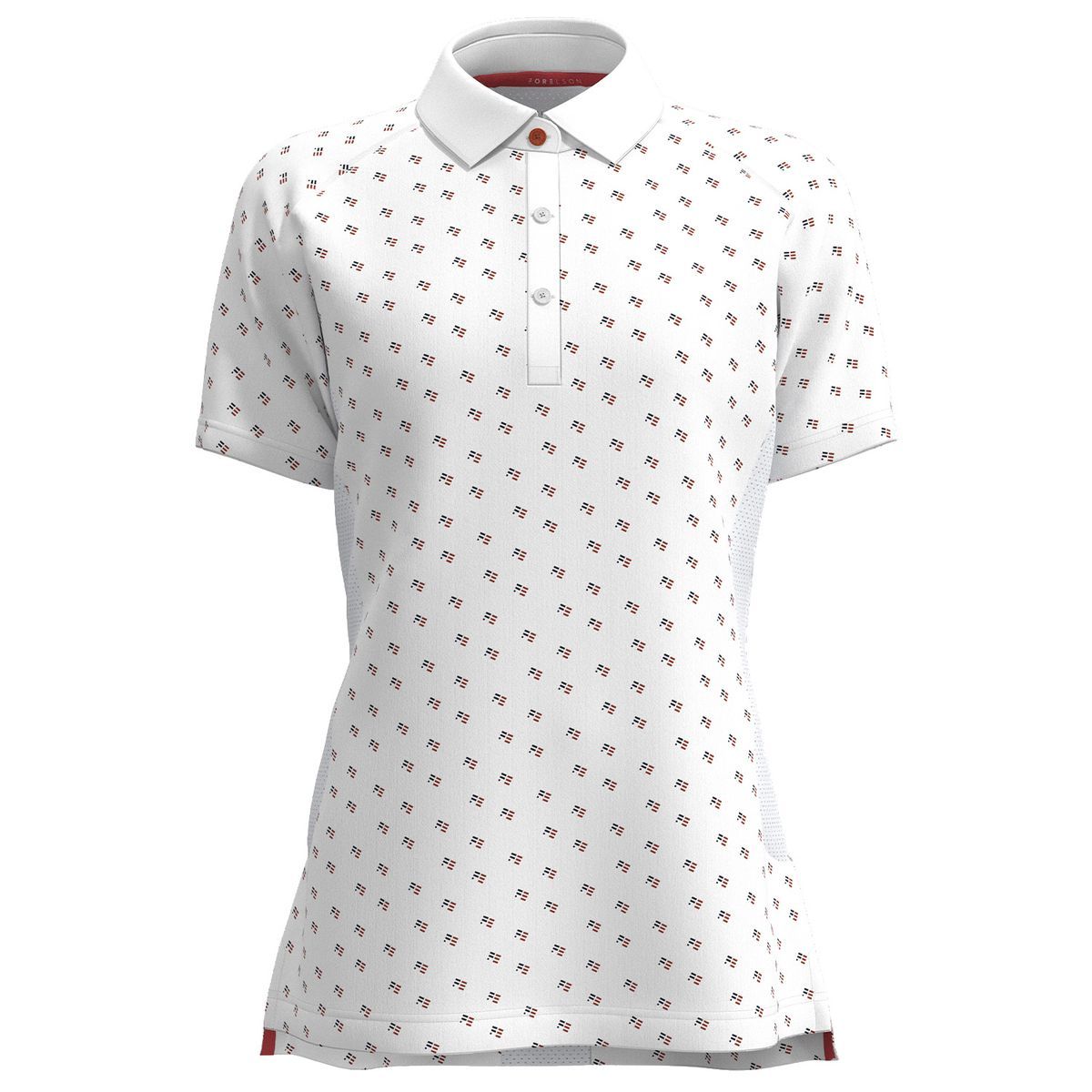 Performance-Poloshirt mit geometrischem Muster