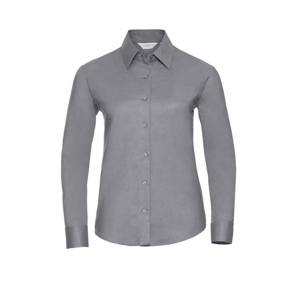 Tailliertes Oxford-Langarmhemd