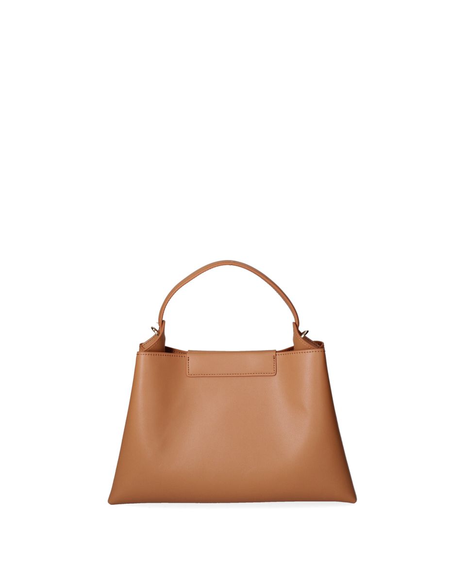 Elegante Lederhandtasche in Trapezform