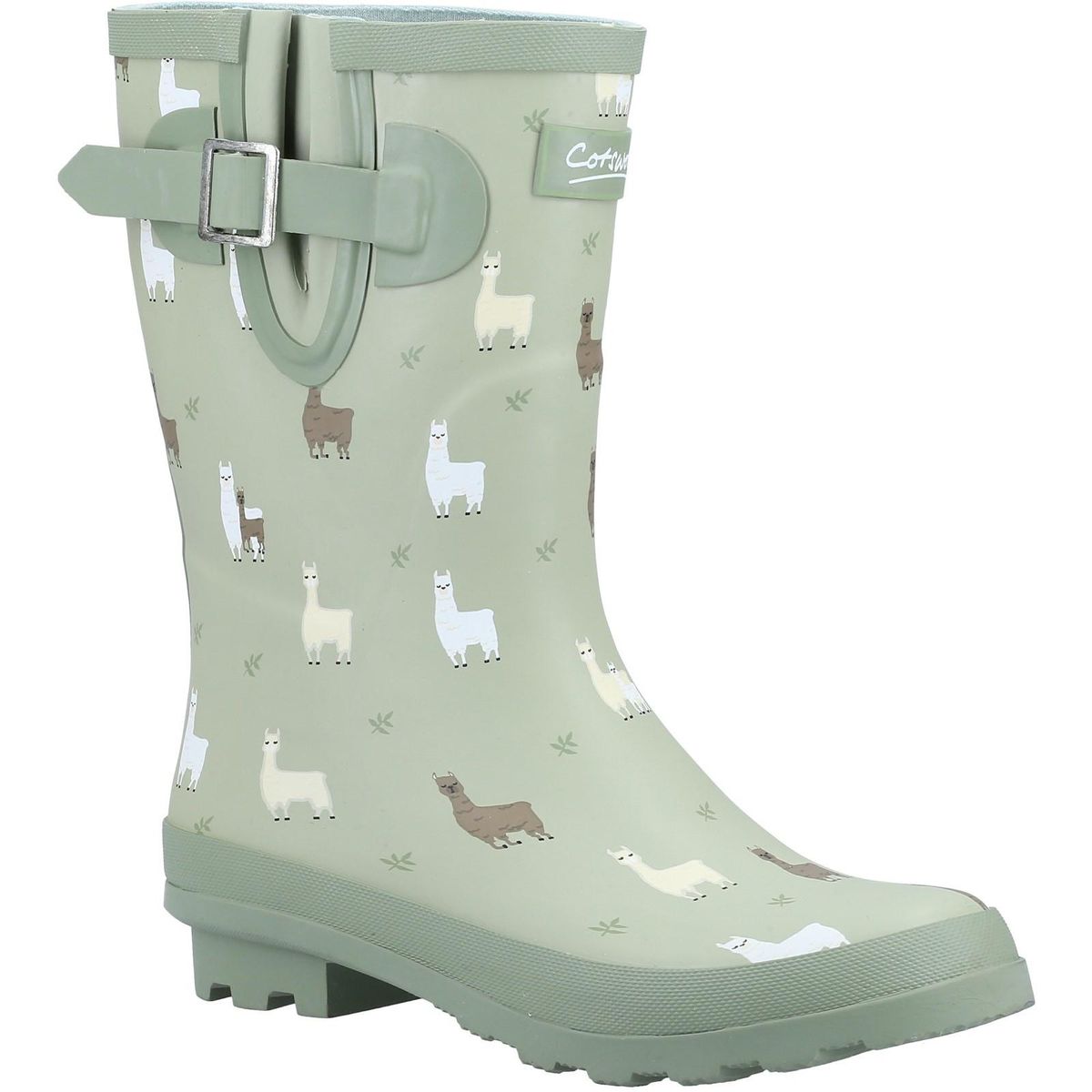 Gummistiefel mit verspieltem Alpaka-Muster