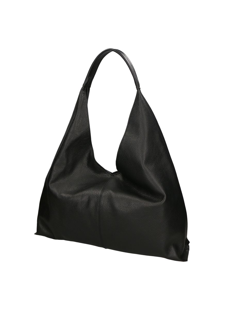 Große Hobo-Tasche aus genarbtem Leder