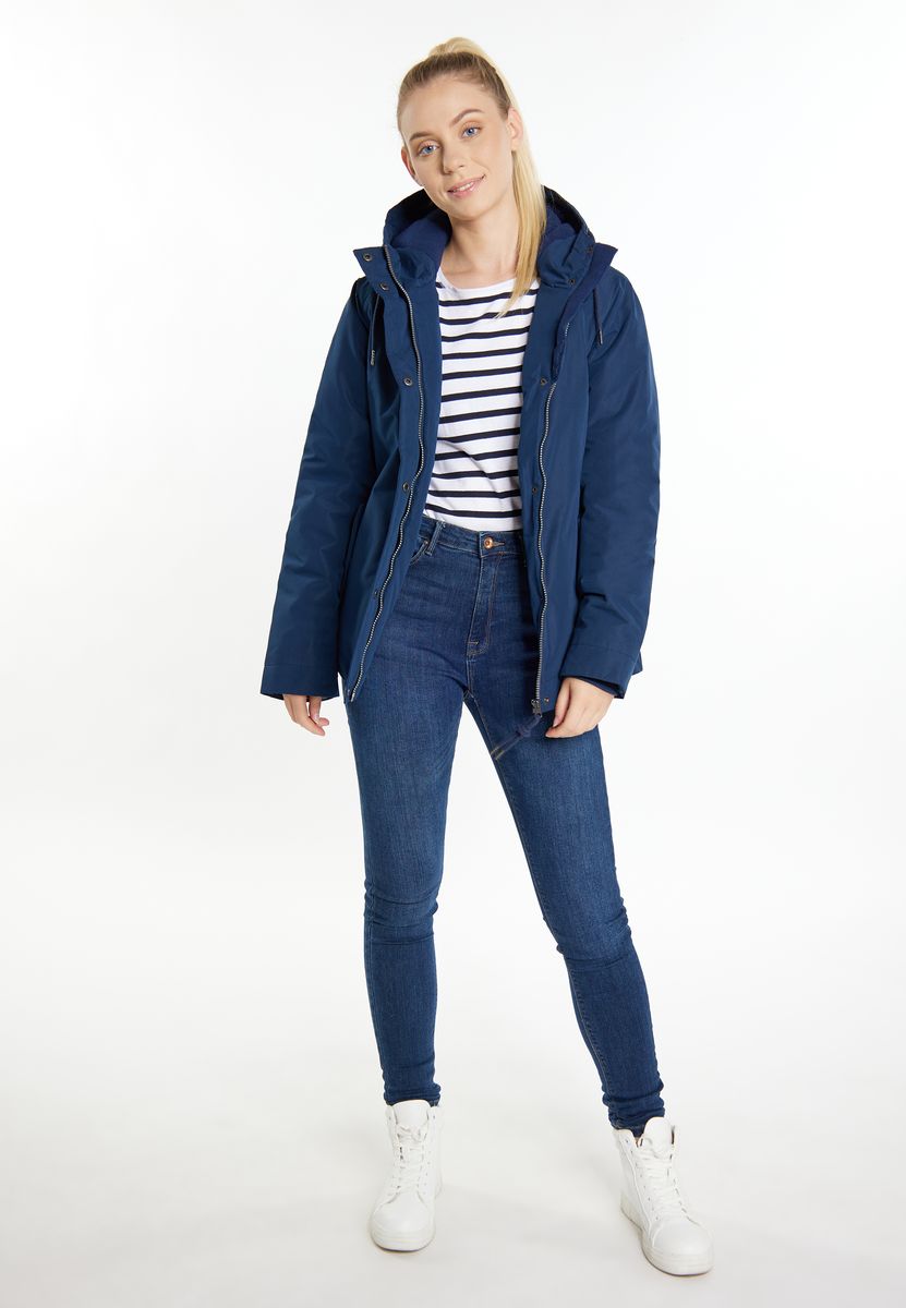 Wattierte Outdoor-Kapuzenjacke