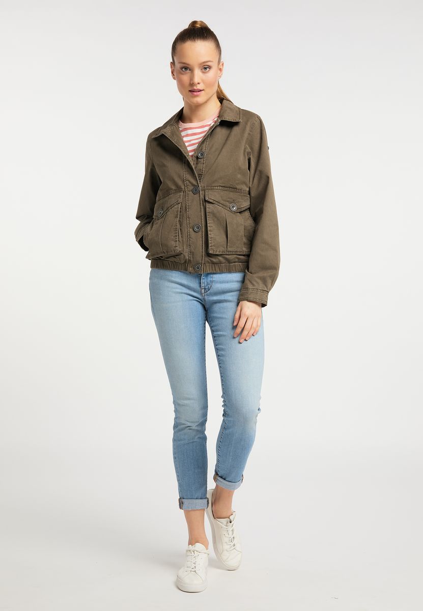 Kurzer Utility-Blouson mit Pattentaschen