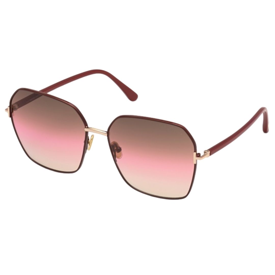 Claudia Übergroße geometrische Sonnenbrille